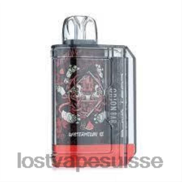 Lost Vape Review Suisse X02J685 | Lost Vape Orion barre jetable | 7500 bouffées | 18 ml | 50mg glace à la pastèque en édition limitée