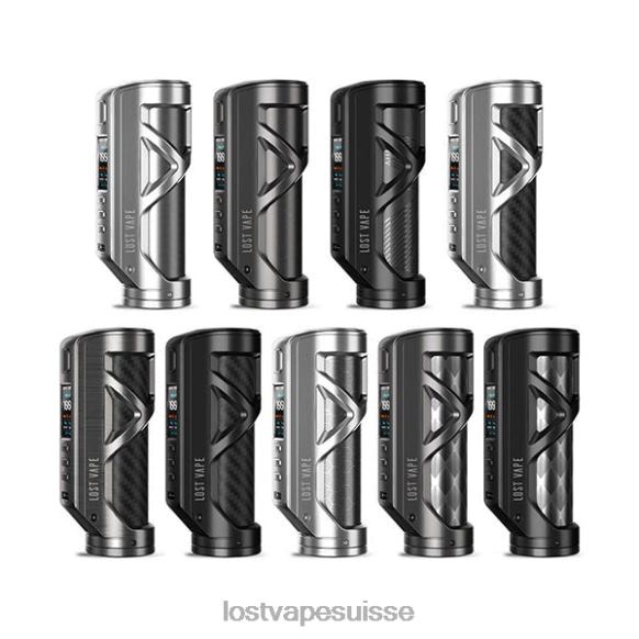Lost Vape Prix Suisse X02J6463 | Lost Vape Cyborg mod de quête | 100w acier inoxydable/fibre de carbone